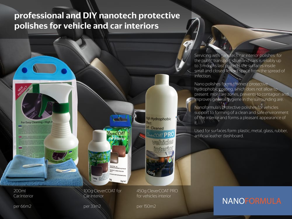 Car interior nano protection and shine