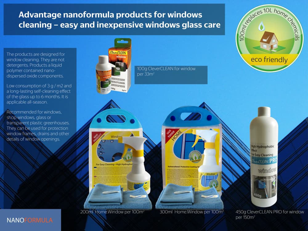 Easy-to-clean products for window