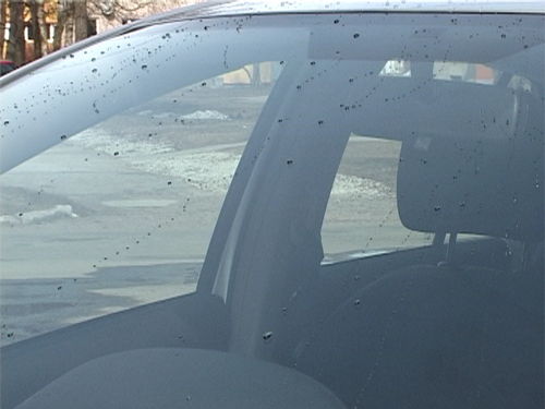 Protected car glass in few seconds after testing