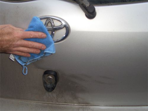 Winter dry wash with Car Cleaner