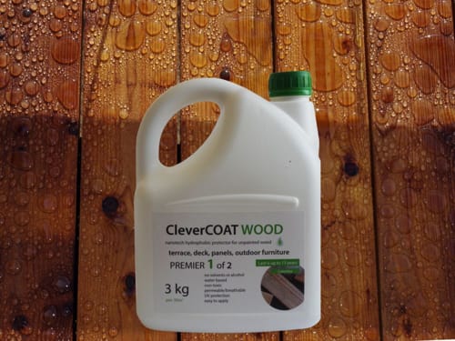 Nanotech wood protection with CleverCOAT wood premier