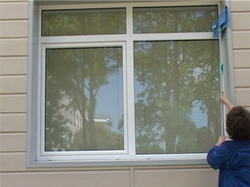 Protected window glass