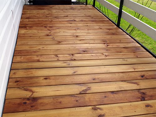 The result of terrace treatment with CleverCOAT WOOD PREMIER